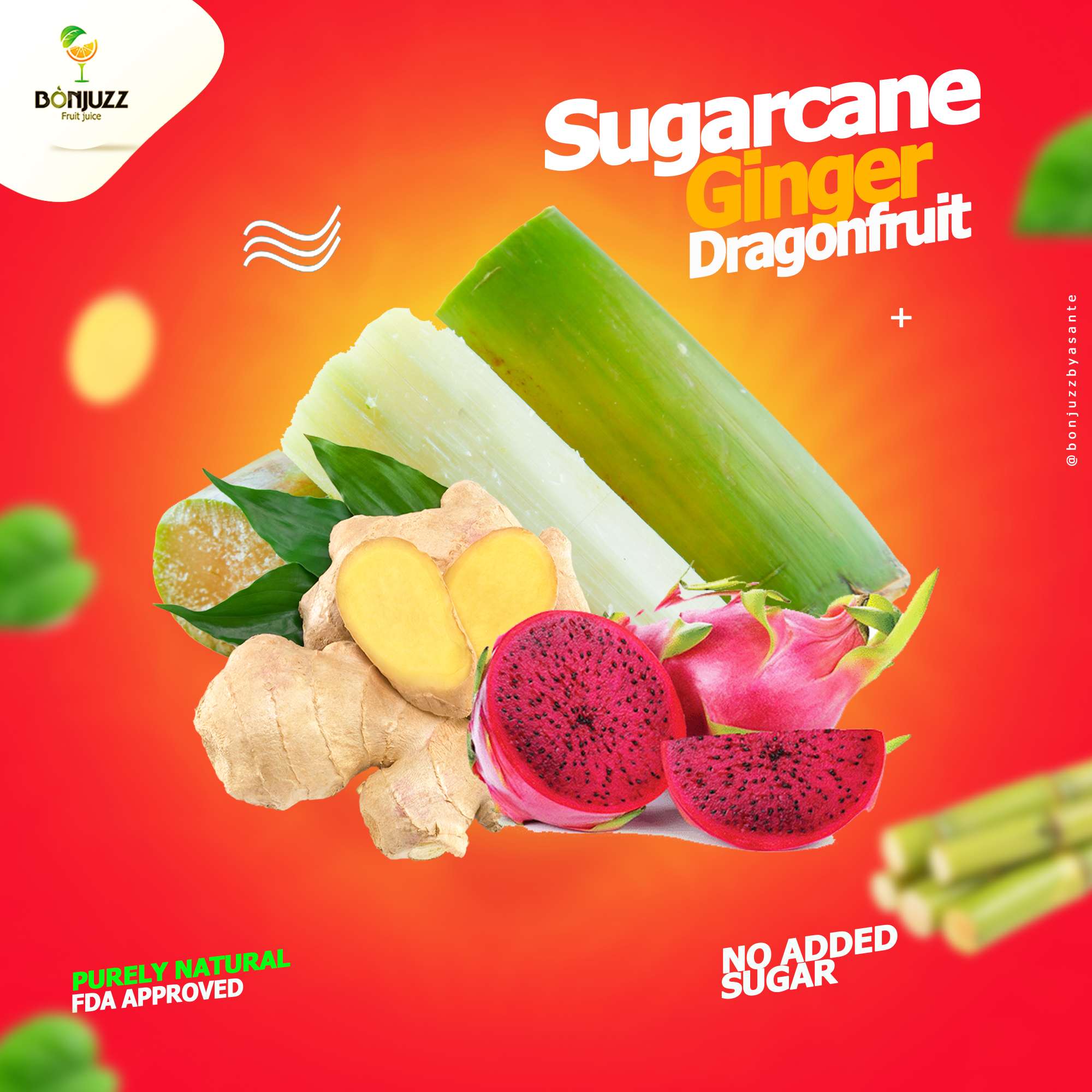 Dragon Sugarcane Ginger Juice
