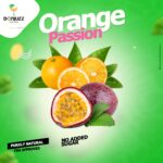 orange and passion fruit juice photo