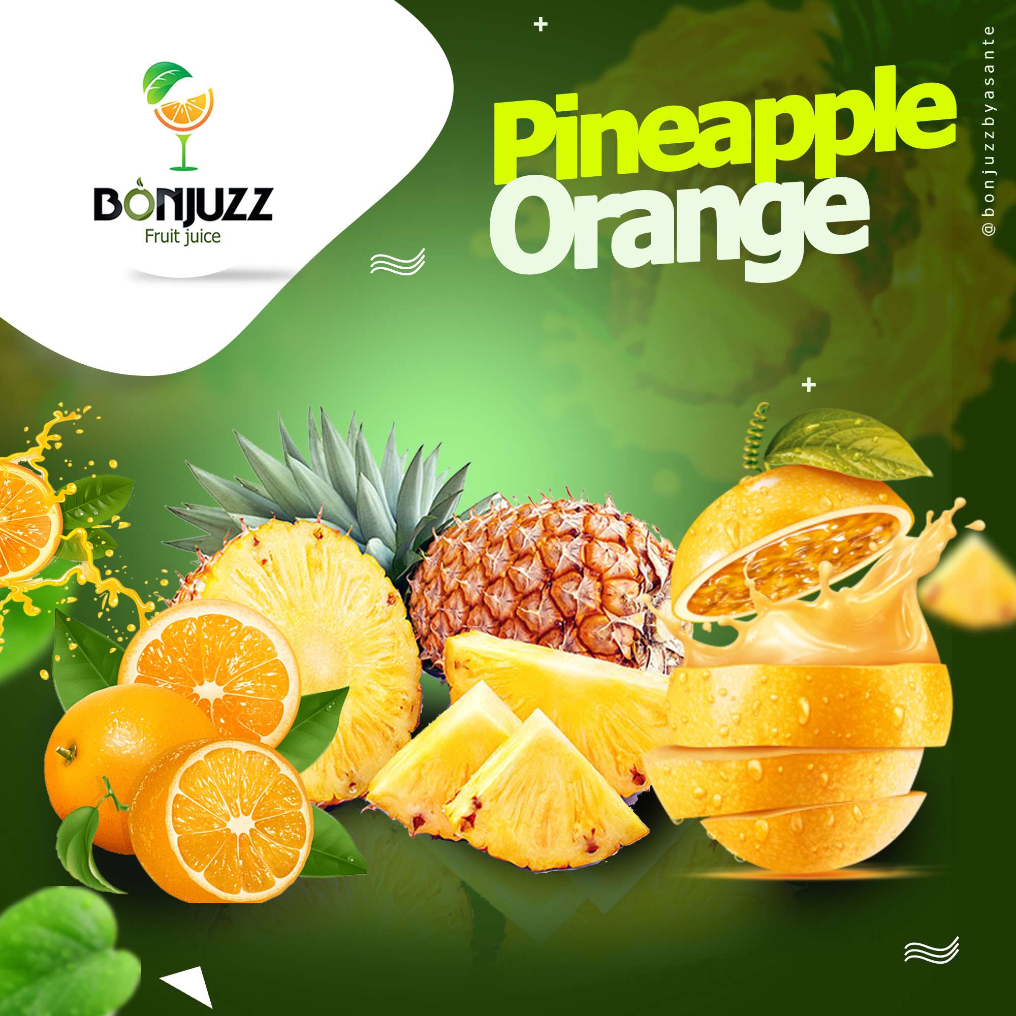 pineapple and orange juice photo