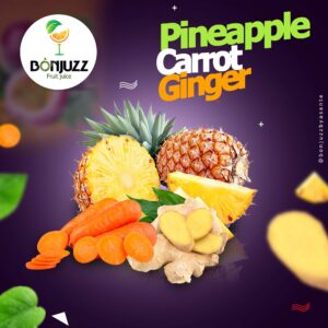 pineapple carrot and ginger juice photo