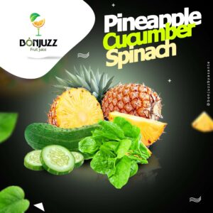 pineapple cucumber-spinach juice photo